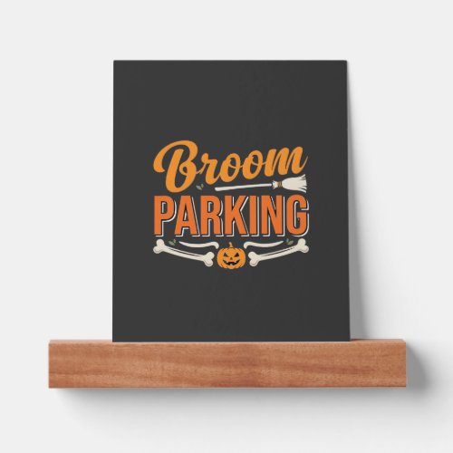 Broom Parking Halloween Vector Design_1 Picture Ledge