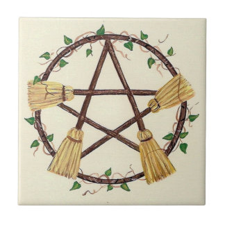 Broom Pentagram Tile