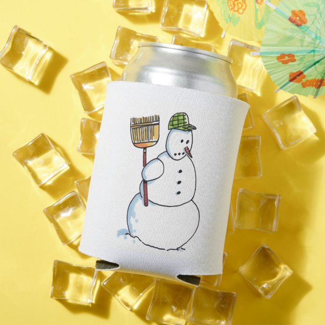 Broom Snowman can cooler (In Situ Summer)