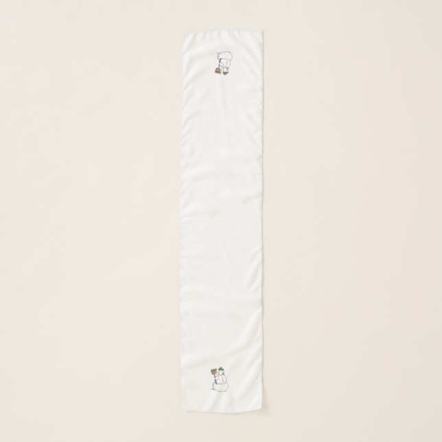 Broom Snowman long scarf (Front)