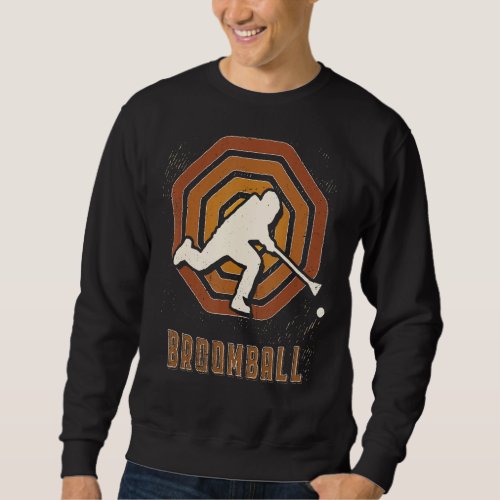 Broomball Vintage Retro Classic Sport Love Sweatshirt