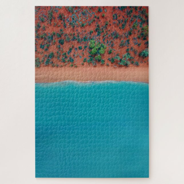 Broome Australian Beaches Aerial Photography Jigsaw Puzzle (Vertical)