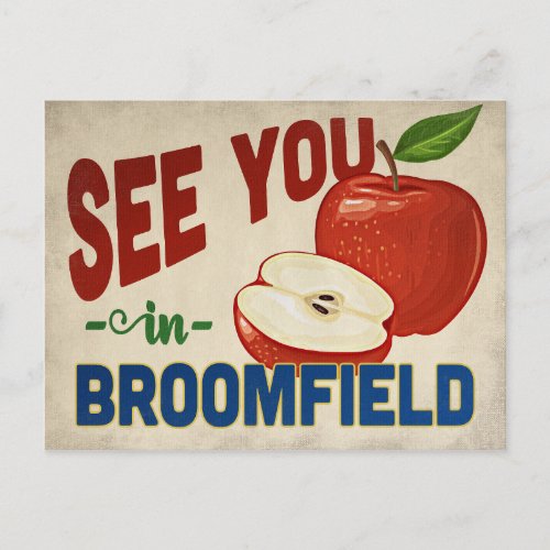 Broomfield Colorado Apple _ Vintage Travel Postcard