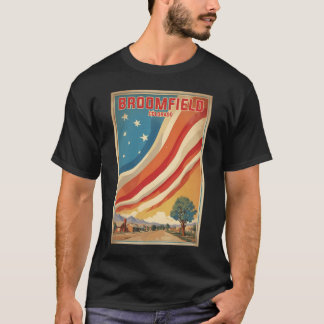 Broomfield Colorado Usa Vintage Travel Tourism T-Shirt