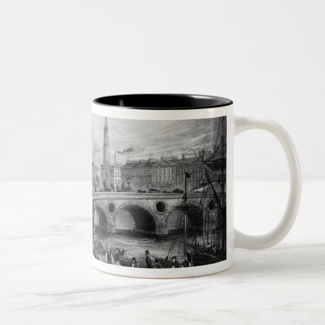 Broomielaw Bridge, Carlton Place Two-Tone Coffee Mug (Right)