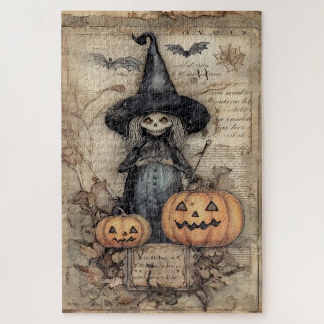 Broomstick Secrets & Autumn Spells Jigsaw Puzzle (Vertical)