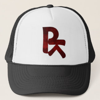 BROOTLYN Logo in Blood Trucker Hat