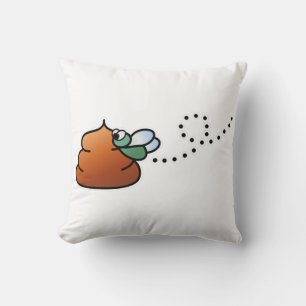 Brootsch the PooPoo Throw Pillow