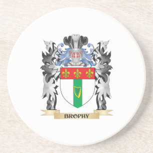Brophy Coat of Arms - Family Crest Drink Coaster