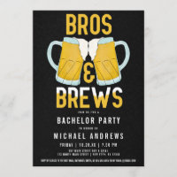 Bros and Brews Manly Beer Stein Bachelor Party