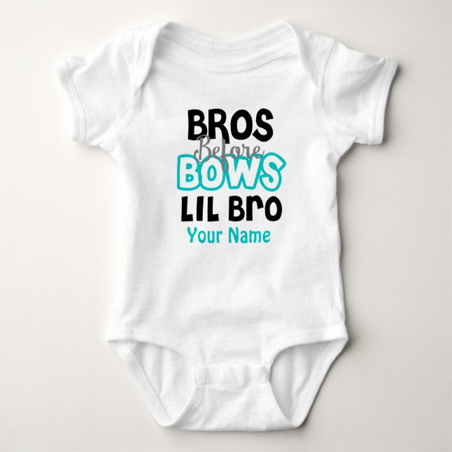Bros Before Bows Little Brother Personalized shirt (Front)