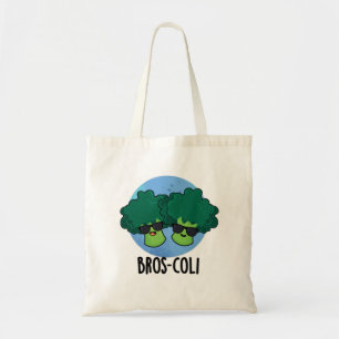 Bros-coli Funny Veggie Broccoli Pun Tote Bag