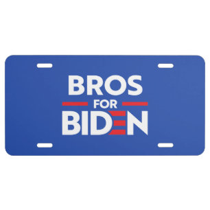 BROS FOR JOE BIDEN LICENSE PLATE