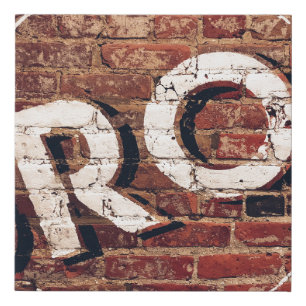 Bros illustration faux canvas print