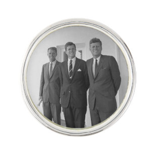 Bros, President John Kennedy,  Robert & Ted Lapel Pin