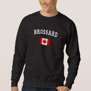 Brossard City Canada National Flag Souvenir Sweatshirt