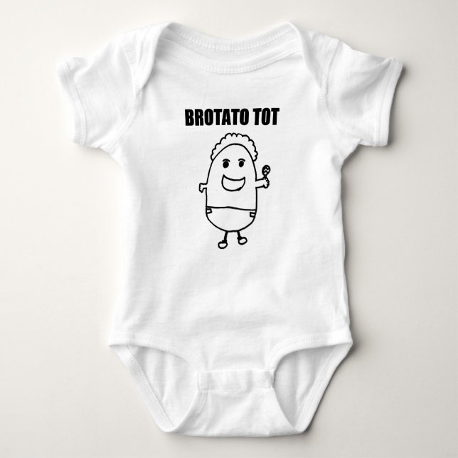 Brotato Tot Baby Bodysuit (Front)