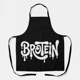 Brotein Protein Funny Bro Gym LGBTQ Gay Pride Ally Apron