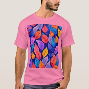 Brothel style: Vibrant Leaf Patterns T-Shirt