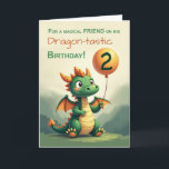 Brother 2nd Birthday Cute Dragon Holding Balloon Card<br><div class="desc">For your little brother turning two,  this whimsical dragon design brings birthday cheer with a balloon,  soft storybook colors,  and a whole lot of fun. A sweet way to say how much he means to you on his special day.</div>