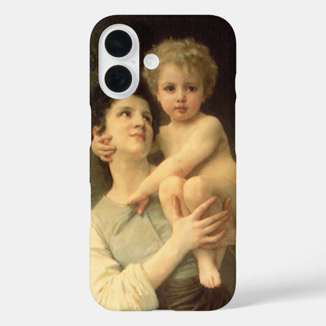 Brother and Sister by William Adolphe Bouguereau Case-Mate iPhone Case (Back)