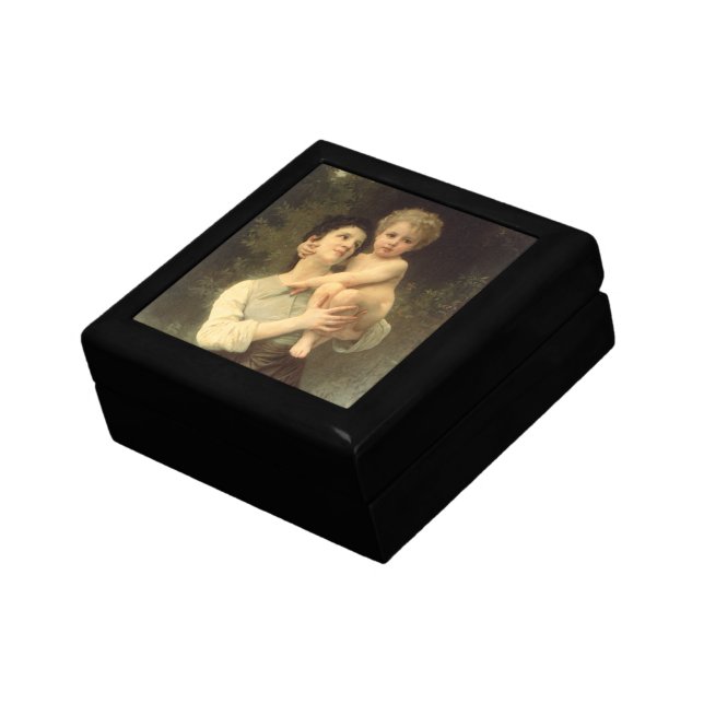 Brother and Sister by William Adolphe Bouguereau Jewelry Box (Side)