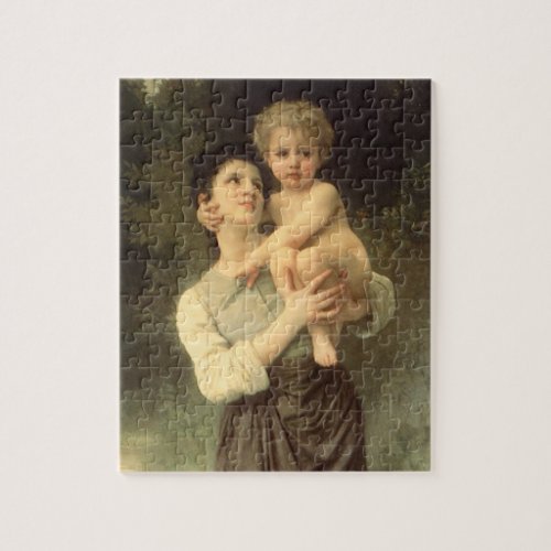 Brother and Sister by William Adolphe Bouguereau Jigsaw Puzzle