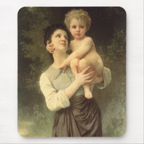 Brother and Sister by William Adolphe Bouguereau Mouse Pad