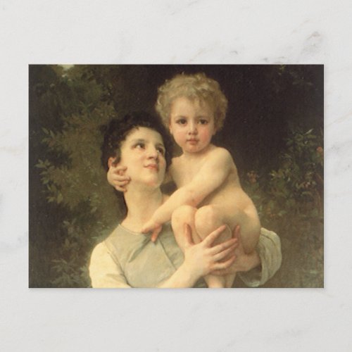Brother and Sister by William Adolphe Bouguereau Postcard
