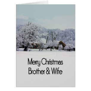 Brother and Sister in Law Merry Christmas Cards