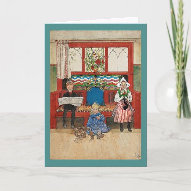 Brother and Sister Play Mama and Papa Card (Front)