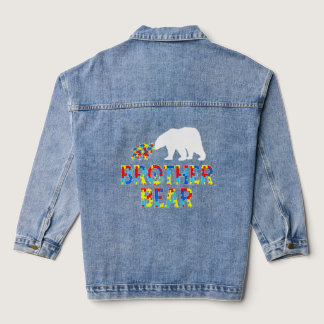 Brother Bear Autism Awareness    Denim Jacket