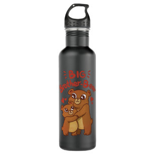 Brother Bear Brothers Little Bear Siblings  Stainless Steel Water Bottle