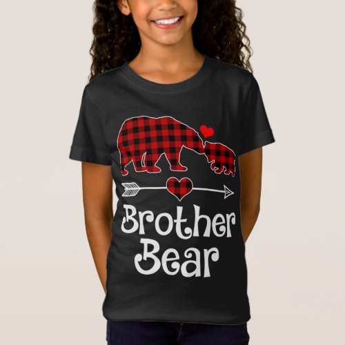 Brother Bear Christmas Pajama Red Plaid Buffalo Ma T_Shirt