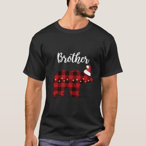 Brother Bear Christmas Plaid T_Shirt