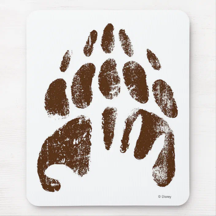 Tørke hack Larry Belmont Brother Bear Footprint Handprint Disney Mouse Pad | Zazzle.com