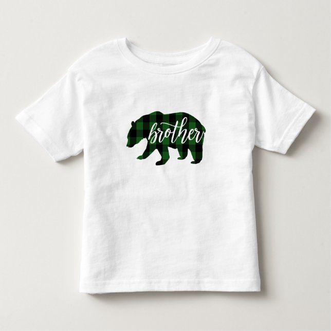 Brother Bear | Green Plaid Toddler T-shirt (Front)