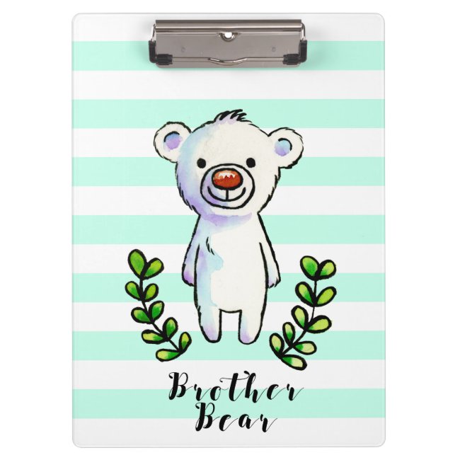 Brother Bear Ink and Watercolor Illustration