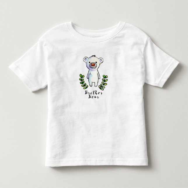 Brother Bear Ink and Watercolor Illustration Toddler T-shirt (Front)