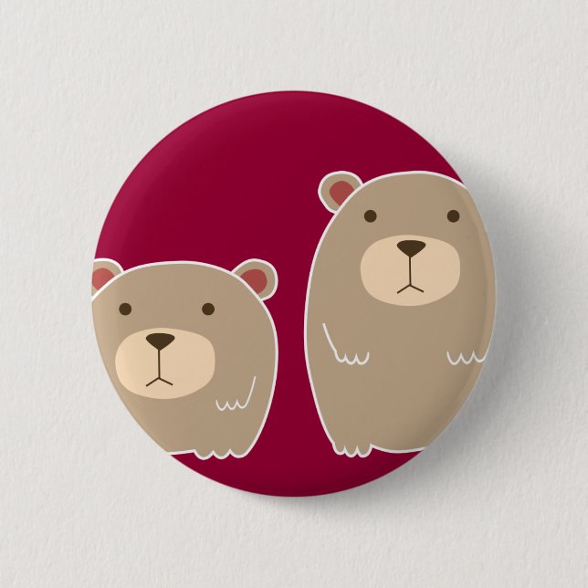 Brother Bear Pinback Button (Front)