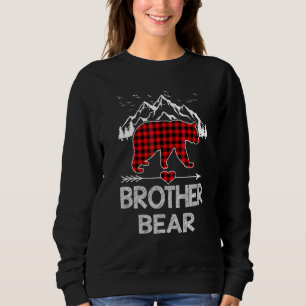 Brother Bear Red Buffalo Plaid Brother Bear Pajama Sweatshirt