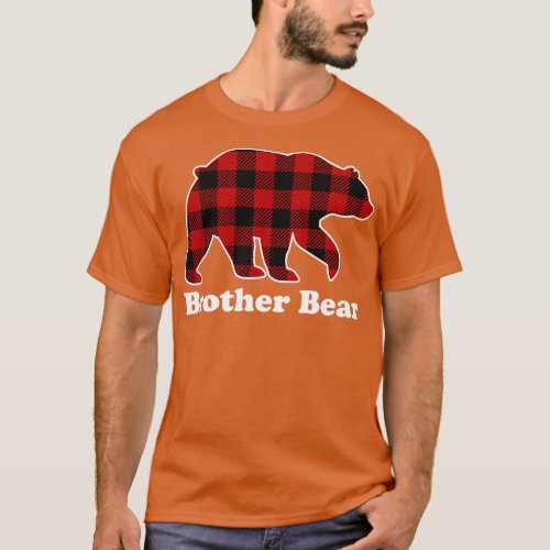 Brother Bear Red Plaid Christmas Pajama Family T_Shirt
