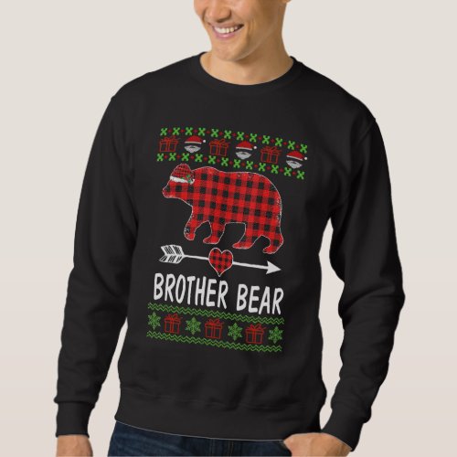 Brother Bear Santa Red Plaid Family Pajamas For Ch Sweatshirt