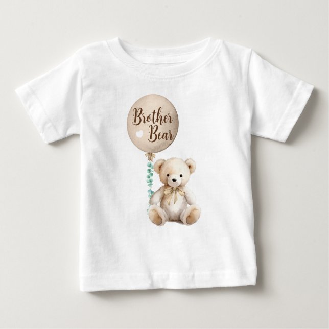 Brother Bear Teddy Baby Shower T-Shirt (Front)