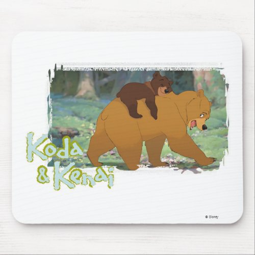 Brother Bears Koda and Kendi Disney Mouse Pad