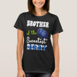 Brother Berry 1st Birthday Blueberry Theme Sweetes T-Shirt<br><div class="desc">Brother Berry 1st Birthday Blueberry Theme Sweetest of Berry</div>