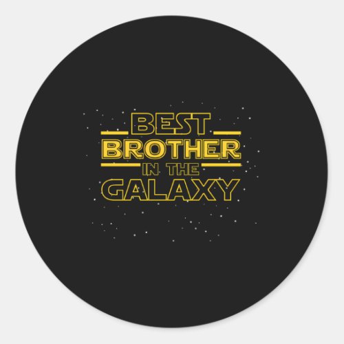 Brother Best Brother In The Galaxy Classic Round Sticker
