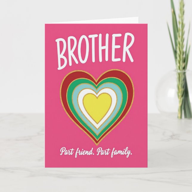 Brother Best Friend Family Card (Front)