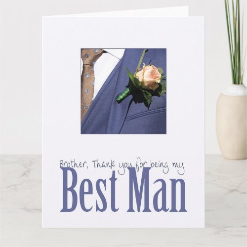 Brother best man thank you