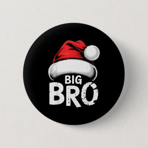 Brother Big Christmas Santa Family Matching Pajama Button